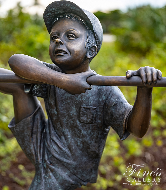 Bronze Statues  - Spunky Little Boy Bronze Statue - BS-345